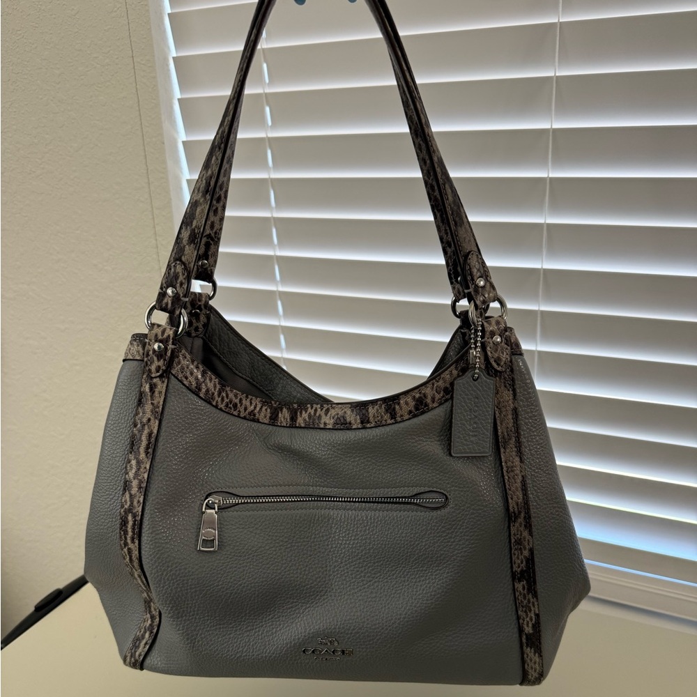 Coach Kristy Grey pebble/snake